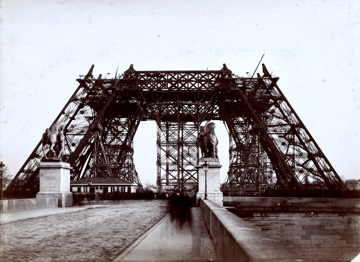 Anonymous - Construction of the Eiffel Tower, Paris