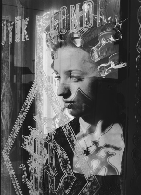 Stanko Abadžic - The Woman in Curlers Looking out a Window Stanko Abadžic - The Woman in Curlers Looking out a Window