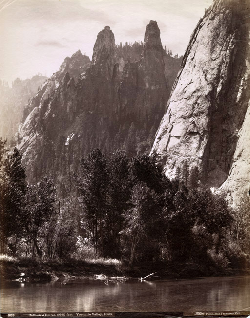 Isaiah West Taber - Cathedrale Spires, 2660 feet.  Yosemite Valley, 1894