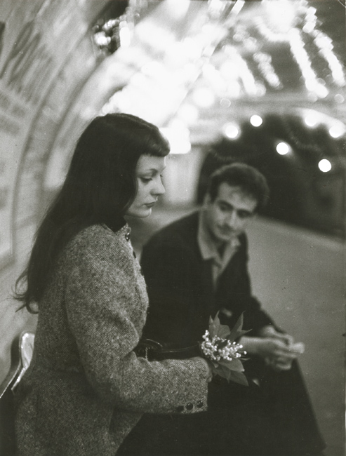 Robert Doisneau - "Le Muguet du Métro" (Marc and Christiane Chevalier in the Paris Metro)