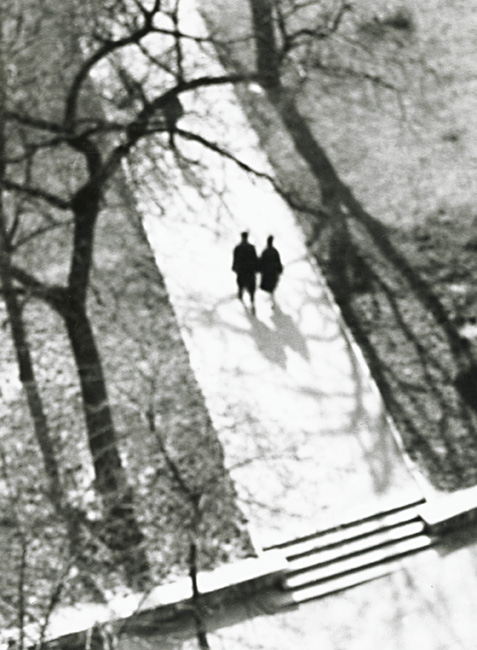Vilem Reichman - Couple Walking on Walkway