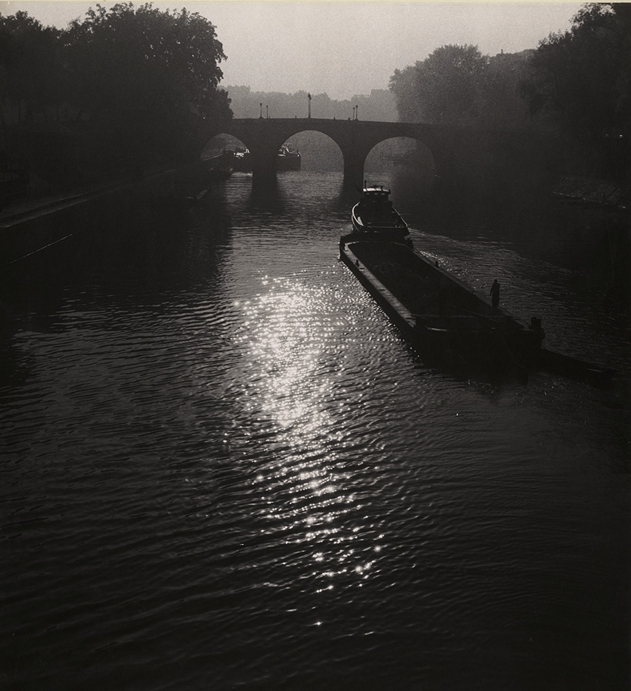 Albert Monier - Barges on the Seine, Paris