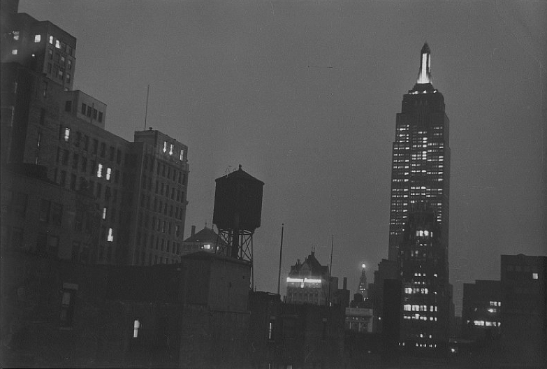 Ilse Bing - Empire State Building at Night, New York