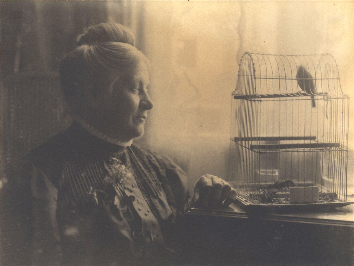 Eva Watson-Schütze - Untitled (Woman with Birdcage)