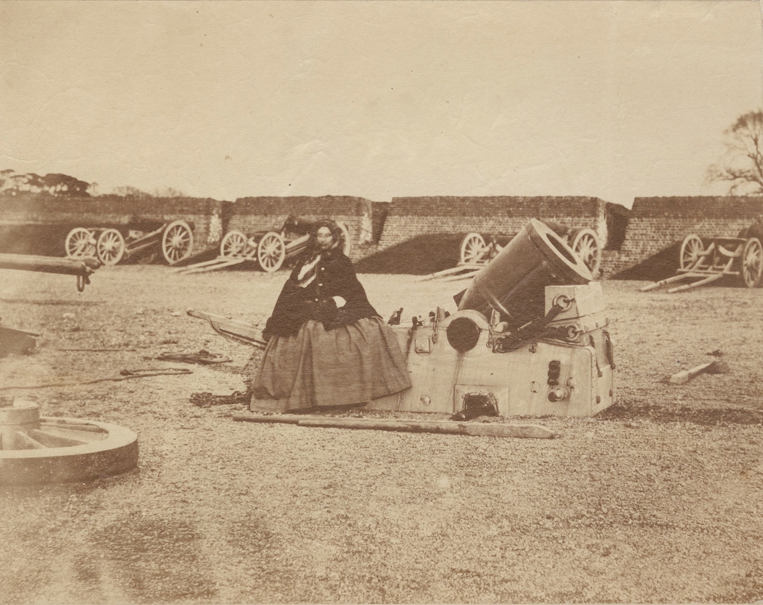 Anonymous - Woman with Mortar in Fort