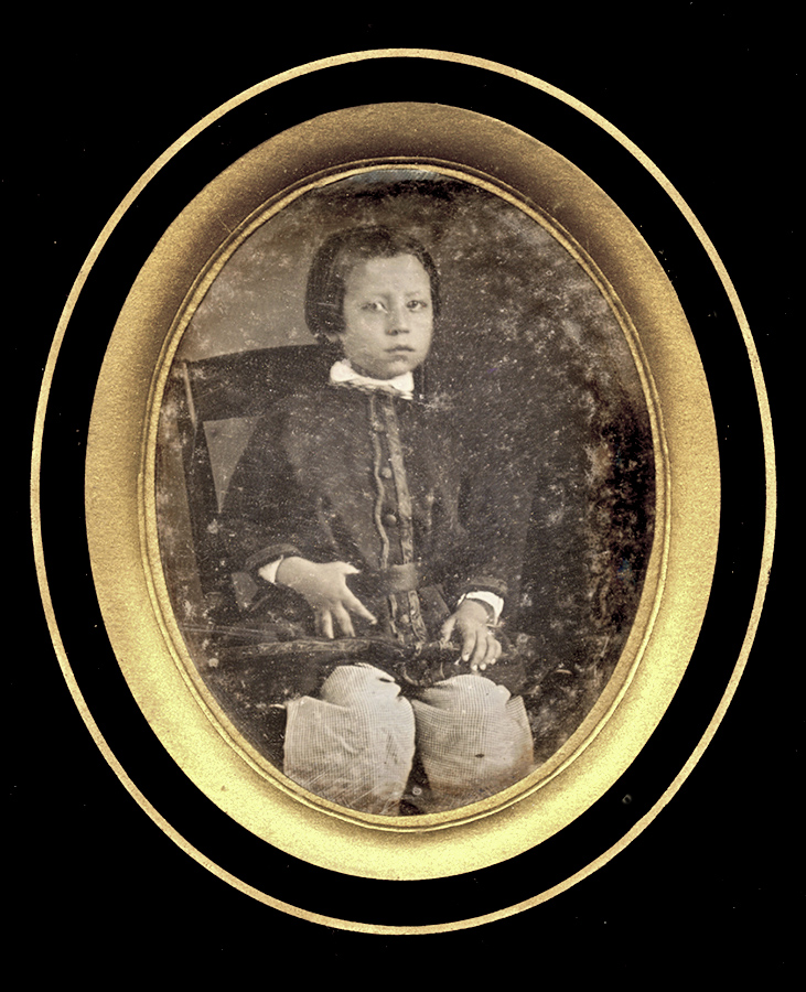 Anonymous - Little Asian Boy in Ladder Back Chair