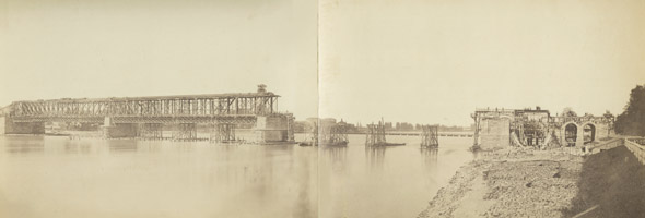 J. F. Maurer - Panorama of Bridge Under Construction