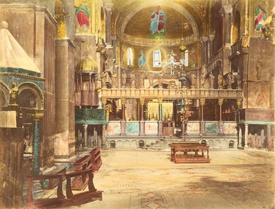 Carlo Naya (attributed to) - Interior of St. Mark's Basilica, Venice