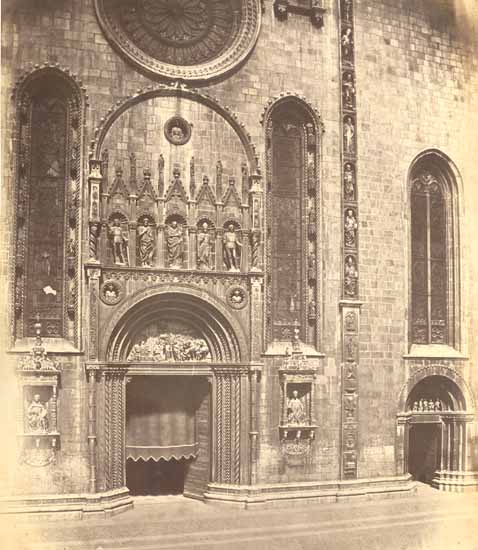 Domenico Bresolin - Church Door, Possibly in Pavia