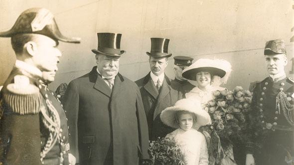 William F. Warnecke - President William Taft, Secretary of the Navy Meyer, Miss Calder and Others