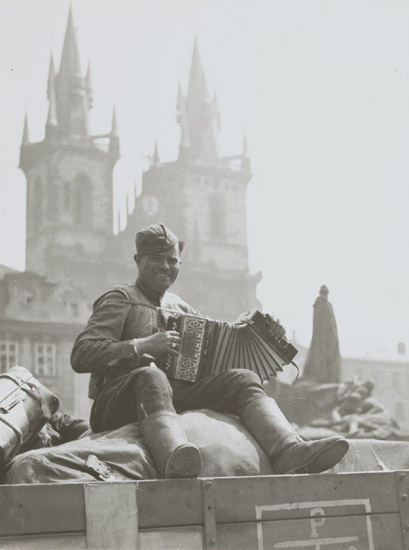 Tibor Honty - May 9th, 1945, Soldier with Accordion