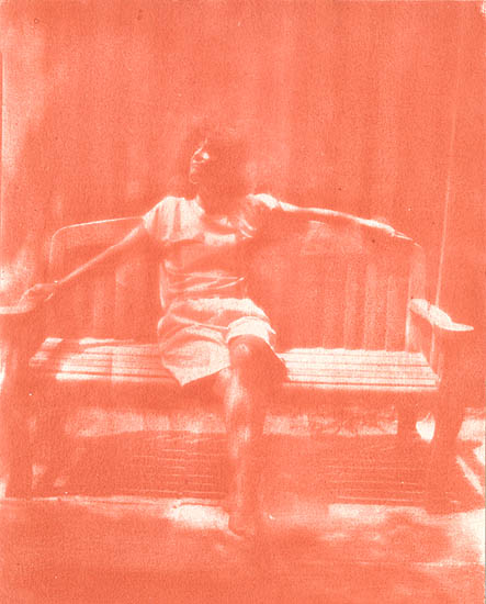 Ted Jones - Woman on Wooden Bench Ted Jones - Woman on Wooden Bench