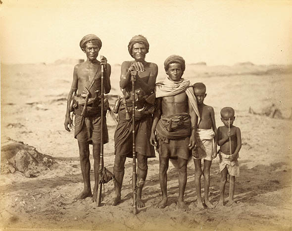 Anonymous - South African Natives with Rifles and Daggers