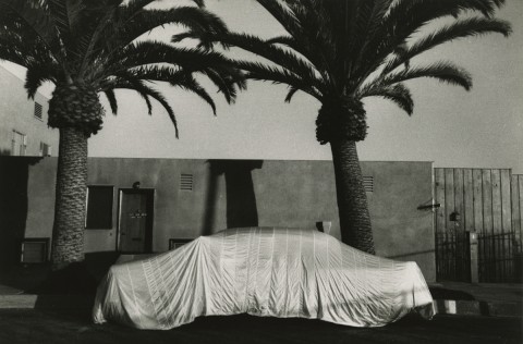 Robert Frank: Covered Car--Long Beach, California. Silver print, 6-3/16 x 9-3/8 in. (157 x 238 mm), 1956/1956c, unmounted. This was most likely one of the Guggenheim proof prints used for the "Americans" book. Robert Frank: Covered Car--Long Beach, California. Silver print, 6-3/16 x 9-3/8 in. (157 x 238 mm), 1956/1956c, unmounted. This was most likely one of the Guggenheim proof prints used for the "Americans" book.