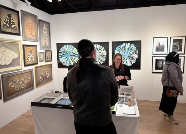 Houston's Catherine Couturier Gallery was busy and did well at the show. Houston's Catherine Couturier Gallery was busy and did well at the show.