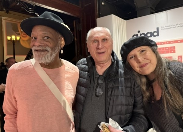 AIPAD Show friends: collector and speaker John Bennette; AIPAD member and photo dealer Alex Novak; and collector and art dealer Santa Bannon. AIPAD Show friends: collector and speaker John Bennette; AIPAD member and photo dealer Alex Novak; and collector and art dealer Santa Bannon.