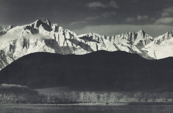 A mural-sized Winter Sunrise, Sierra Nevada from Lone Pine, California, 1941, sold for $545,000. A mural-sized Winter Sunrise, Sierra Nevada from Lone Pine, California, 1941, sold for $545,000.