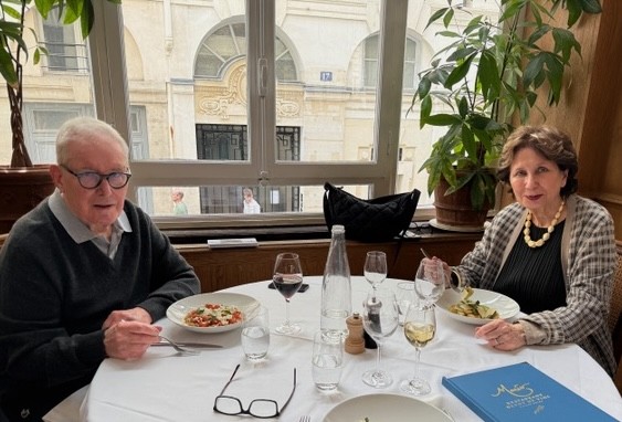 Alain and Francoise at Maceo's last year for a private lunch. Alain and Francoise at Maceo's last year for a private lunch.