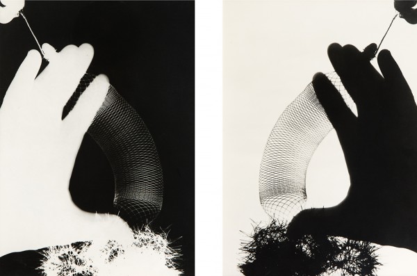 Man Ray's Rayograph, untitled (hands and spiral) Man Ray's Rayograph, untitled (hands and spiral)