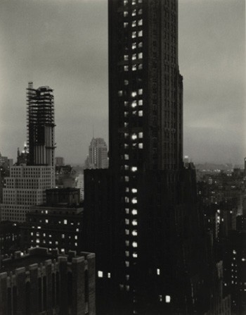 Alfred Stieglitz's Evening, New York from the Shelton at $929,000, which was the cover lot and only the second highest price in the sale. Alfred Stieglitz's Evening, New York from the Shelton at $929,000, which was the cover lot and only the second highest price in the sale.